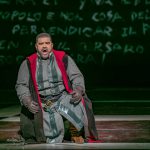 Dimitris Platanias in the title role of Simon Boccanegra at the Greek National Opera. Photograph GNO-Akriviadis
