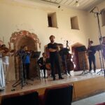 Julian Pregardien singing in perfect Greek the finale from the Symphony 1821 by N. Astrinidis. Molyvos International Music Festival 2021 -photo Dimitris Kiousopoulos